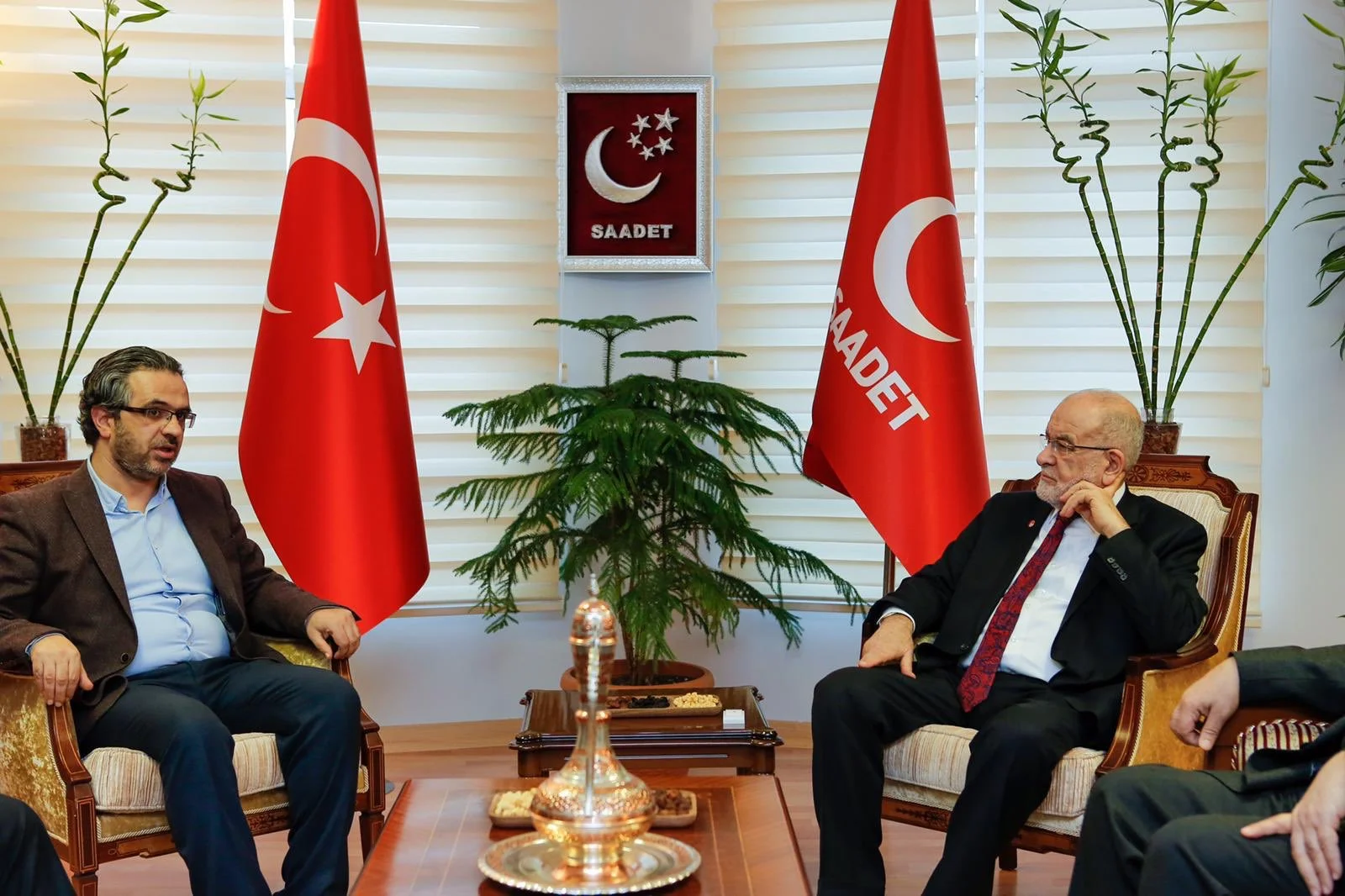 Başkan Türkmen ve Beraberindeki Heyet ile Saadet Partisi'ne Ziyaret